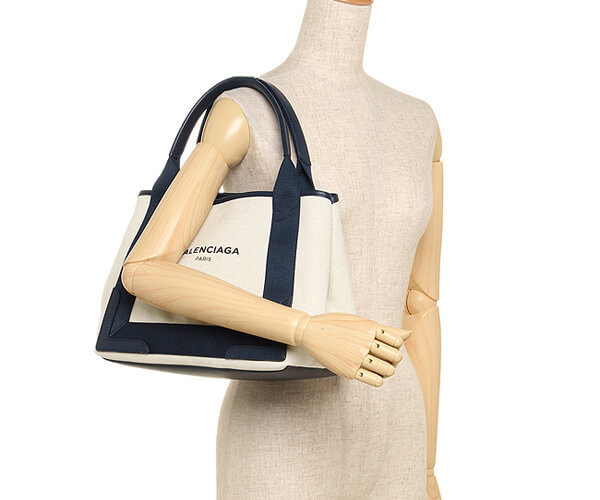 バレンシアガトートバッグ スーパーコピー 339933 AQ38N 4081 NAVY CABAS S NATUREL/BLEU OBSCUR バレンシアガトートバッグ スーパーコピー 339933 AQ38N 4081 NAVY CABAS S NATUREL/BLEU OBSCUR
