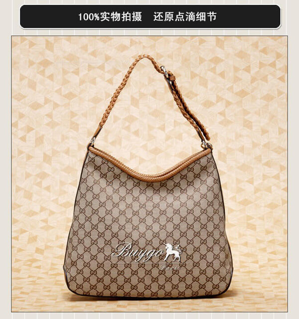 グッチ バッグ スーパーコピーグッチ 257026 FWHDG 9662 Marrakech ミディアム ホーボーバッグ ベージュ×キャメルブラウン グッチ バッグ スーパーコピーグッチ 257026 FWHDG 9662 Marrakech ミディアム ホーボーバッグ ベージュ×キャメルブラウン