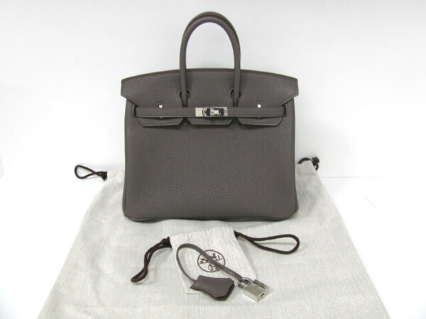 エルメス バーキン25(トゴ/エタン/シルバー/金具) エルメス バーキン25(トゴ/エタン/シルバー/金具)