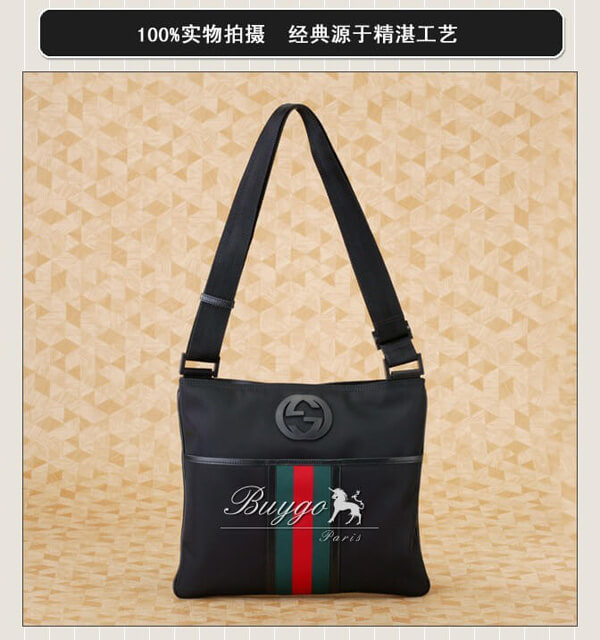 グッチ バッグ スーパーコピーグッチ 斜めがけ ショルダーバッグ ブラック×ウエビング 181067 グッチ バッグ スーパーコピーグッチ 斜めがけ ショルダーバッグ ブラック×ウエビング 181067