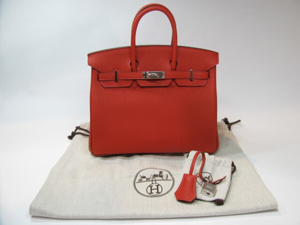 エルメス バーキン25(トゴ/ゼラニウム/シルバー/金具) エルメス バーキン25(トゴ/ゼラニウム/シルバー/金具)