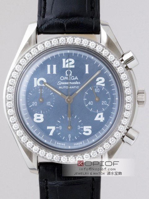 オメガ スピードマスター スーパーコピーオメガ OMEGA スピードマスター 3815.73.31 ダイヤベゼル ブラック皮 ブラックシェルブルーアラビア オメガ スピードマスター スーパーコピーオメガ OMEGA スピードマスター 3815.73.31 ダイヤベゼル ブラック皮 ブラックシェルブルーアラビア