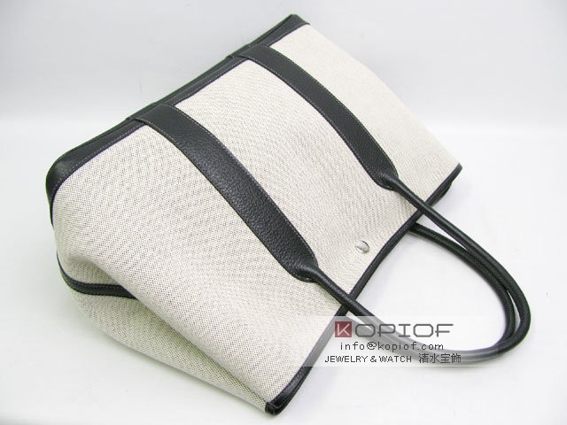 エルメス ガーデン スーパーコピーパーティPMトワルアッシュ-グレー×ブラック(シルバー金具) her010 エルメス ガーデン スーパーコピーパーティPMトワルアッシュ-グレー×ブラック(シルバー金具) her010