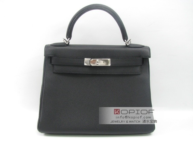 エルメス ケリー スーパーコピー28(内縫い)トゴ ブラック(金具:シルバー) her309 エルメス ケリー スーパーコピー28(内縫い)トゴ ブラック(金具:シルバー) her309