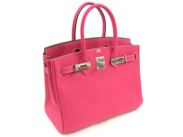 エルメス バーキン30/ハンドバッグ/ローズティリアン×ルビー(シルバー金具)/エプソン エルメス バーキン30/ハンドバッグ/ローズティリアン×ルビー(シルバー金具)/エプソン