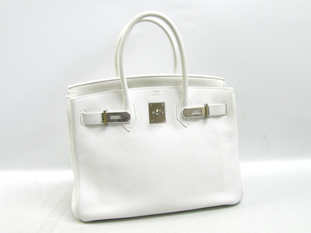 エルメス バーキン30/ブラン白/金具 シルバー)/トリヨンクレマンス エルメス バーキン30/ブラン白/金具 シルバー)/トリヨンクレマンス