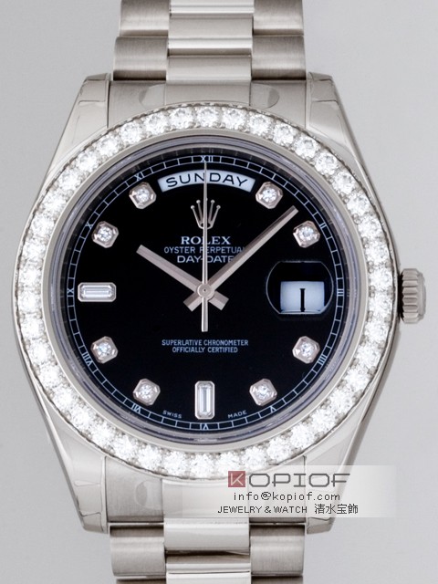 ロレックス デイデイト スーパーコピー218349A プレジデントブレス ブラック ロレックス デイデイト スーパーコピー218349A プレジデントブレス ブラック