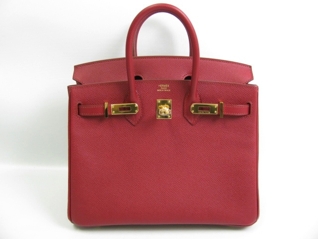 エルメス バーキン25 ヴォーエプソン-ルビー エルメス バーキン25 ヴォーエプソン-ルビー
