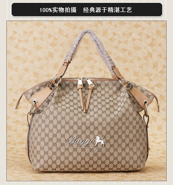 グッチ バッグ スーパーコピーグッチ 232927 F4G1N 9763 Bamboo Bar ラージ ショルダーバッグ ベージュ×ライトブラウン グッチ バッグ スーパーコピーグッチ 232927 F4G1N 9763 Bamboo Bar ラージ ショルダーバッグ ベージュ×ライトブラウン