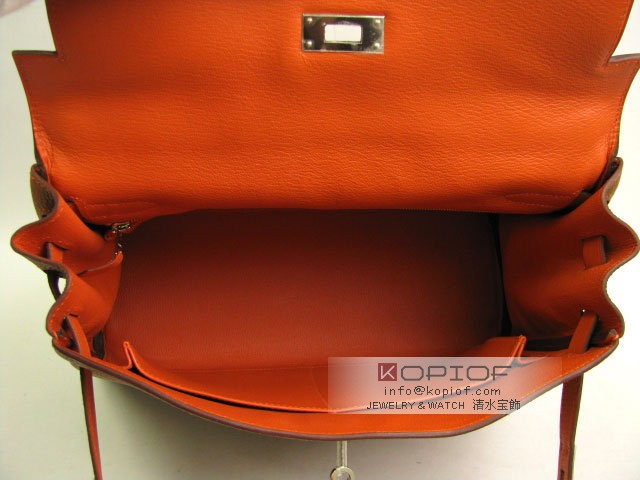 エルメス ケリー スーパーコピー32(内縫い) ゴールド×オレンジ(金具:シルバー) her318 エルメス ケリー スーパーコピー32(内縫い) ゴールド×オレンジ(金具:シルバー) her318