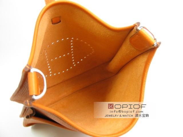 エルメス エヴリン スーパーコピー(トロワ)PM トリヨンクレマンス オレンジ(金具シルバー) her116 エルメス エヴリン スーパーコピー(トロワ)PM トリヨンクレマンス オレンジ(金具シルバー) her116