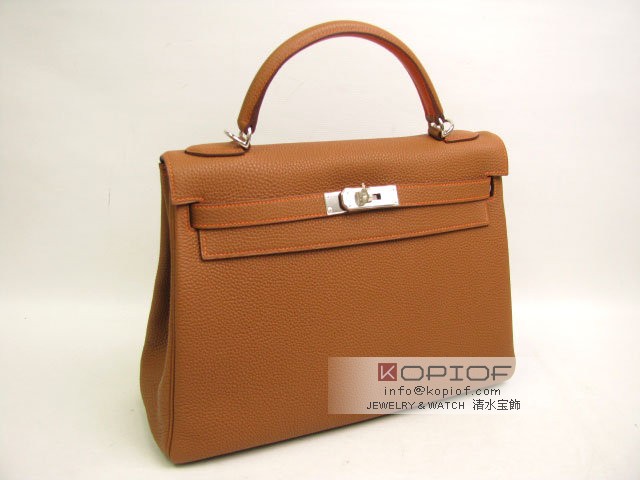 エルメス ケリー スーパーコピー32(内縫い) ゴールド×オレンジ(金具:シルバー) her318 エルメス ケリー スーパーコピー32(内縫い) ゴールド×オレンジ(金具:シルバー) her318