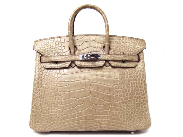 エルメス バーキン25(アリゲーターマット/プシエール) エルメス バーキン25(アリゲーターマット/プシエール)