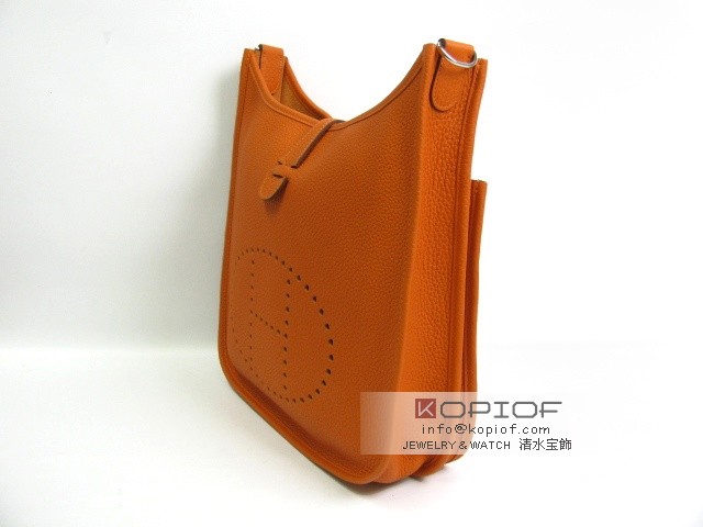 エルメス エヴリン スーパーコピー(トロワ)PM トリヨンクレマンス オレンジ(金具シルバー) her116 エルメス エヴリン スーパーコピー(トロワ)PM トリヨンクレマンス オレンジ(金具シルバー) her116