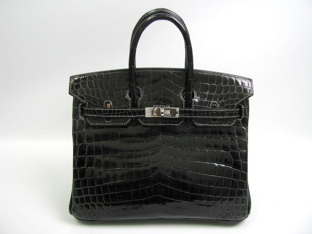 エルメス バーキン25/クロコダイルニロティカス/グラファイト エルメス バーキン25/クロコダイルニロティカス/グラファイト