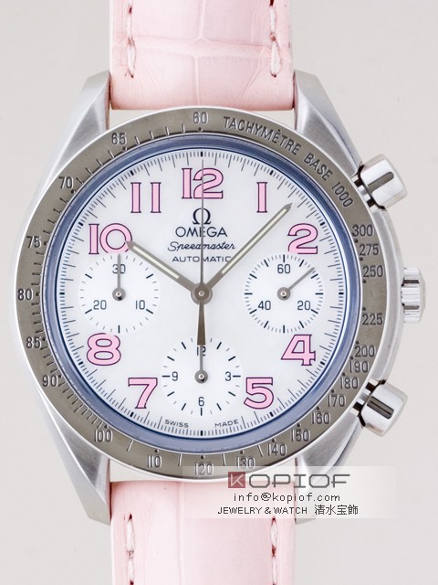 オメガ スピードマスター スーパーコピー3834.74.34 ピンク皮 ホワイトシェルピンクアラビア オメガ スピードマスター スーパーコピー3834.74.34 ピンク皮 ホワイトシェルピンクアラビア