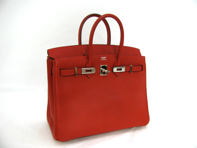 エルメス バーキン25/ハンドバッグ/ヴァーミリオンレッド/金具 シルバー)/ヴォーエプソン エルメス バーキン25/ハンドバッグ/ヴァーミリオンレッド/金具 シルバー)/ヴォーエプソン