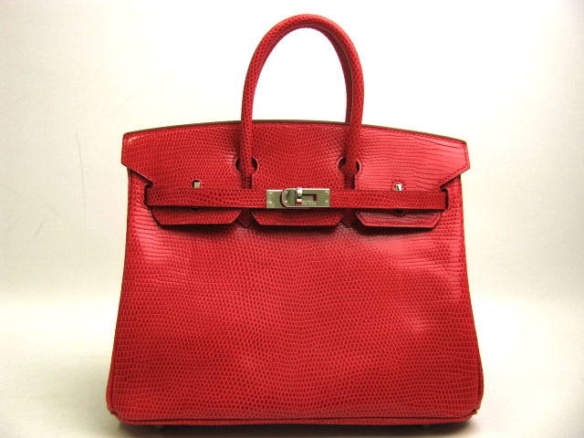 エルメス バーキン25リザード-ルージュエキゾチック エルメス バーキン25リザード-ルージュエキゾチック