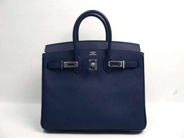 エルメス バーキン25 ヴォーエプソン/ブルーマルタ エルメス バーキン25 ヴォーエプソン/ブルーマルタ