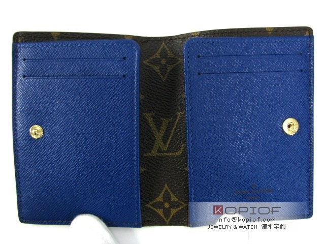 ルイヴィトン モノグラム スーパーコピーポルトフォイユ・マリー カードケース ブルー M60285 ルイヴィトン モノグラム スーパーコピーポルトフォイユ・マリー カードケース ブルー M60285