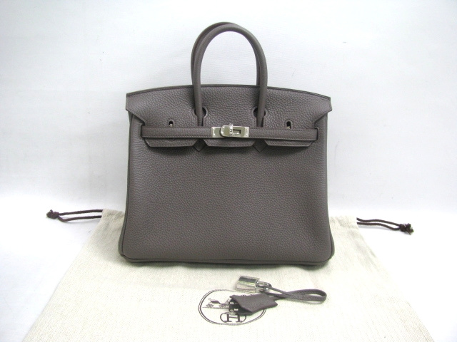 エルメス バーキン25(トゴ/エタン/シルバー/金具) エルメス バーキン25(トゴ/エタン/シルバー/金具)