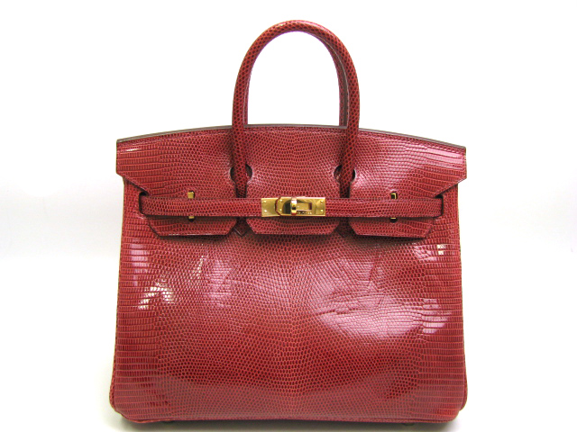 エルメス バーキン25リザード-ルージュモワイヤン エルメス バーキン25リザード-ルージュモワイヤン