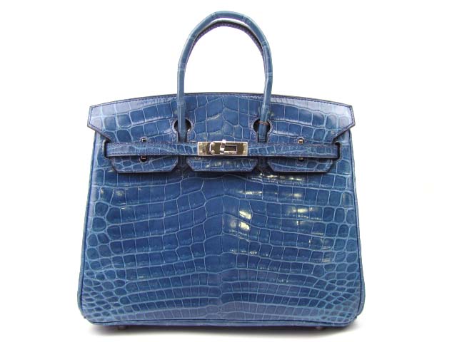 エルメス バーキン25(クロコダイルニロティカス/ブルーロイ) エルメス バーキン25(クロコダイルニロティカス/ブルーロイ)