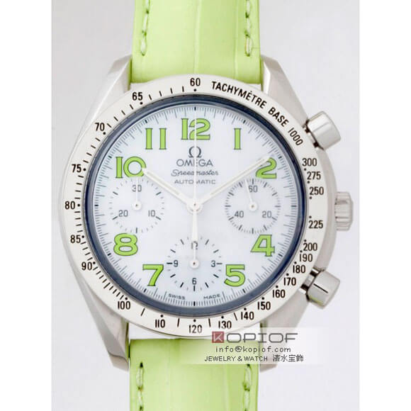 オメガ スピードマスター スーパーコピー3834.72.35 グリーン皮 ホワイトシェルグリーンアラビア オメガ スピードマスター スーパーコピー3834.72.35 グリーン皮 ホワイトシェルグリーンアラビア
