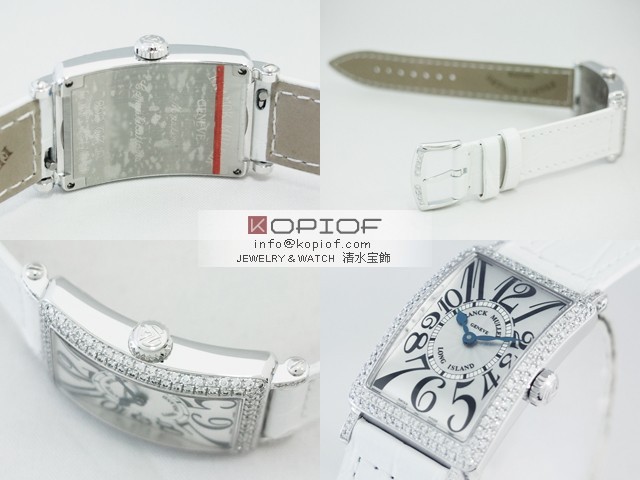 フランクミュラー ロングアイランド スーパーコピー902QD AC(SS) ホワイト皮 ケースダイヤ シルバー フランクミュラー ロングアイランド スーパーコピー902QD AC(SS) ホワイト皮 ケースダイヤ シルバー