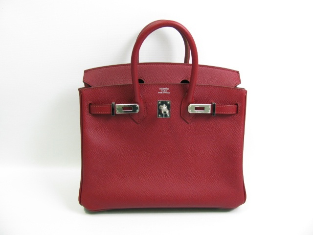 エルメス バーキン25 ヴォーエプソン-ルビー エルメス バーキン25 ヴォーエプソン-ルビー