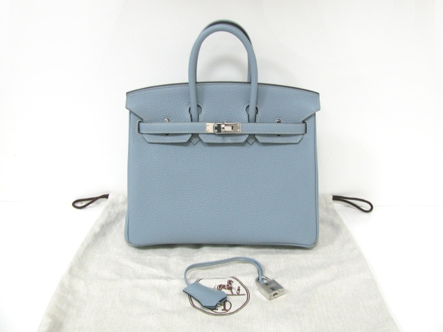 エルメス バーキン25(トゴ/ブルーリン/シルバー/金具) エルメス バーキン25(トゴ/ブルーリン/シルバー/金具)