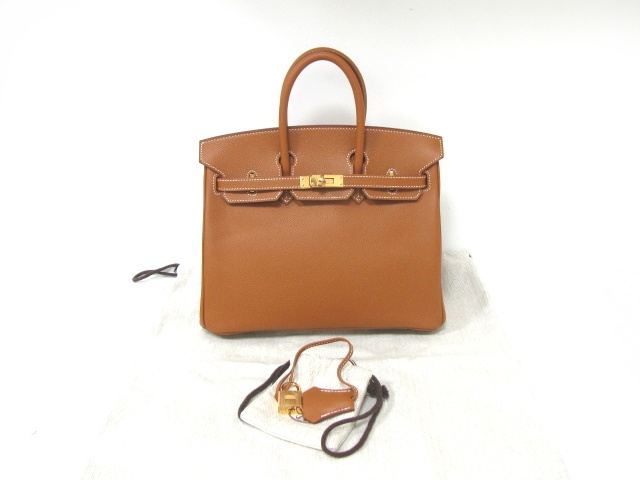 エルメス バーキン25(ヴォーエプソン/ゴールド/ゴールド/金具) エルメス バーキン25(ヴォーエプソン/ゴールド/ゴールド/金具)