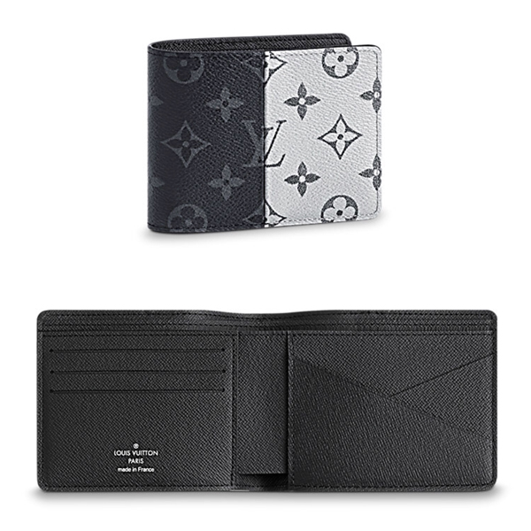 MULTIPLE WALLET ルイヴィトン モノグラムエクリプス 折りたたみ財布 2018SS M63025 ルイヴィトン 財布コピー