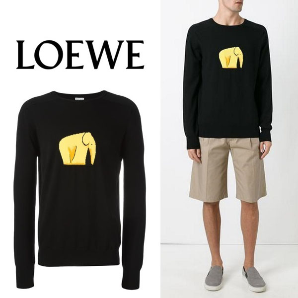 ロエベ 新作 Men S Presentation マウス刺繍入りセーター Black ニット セーター ロエベ服コピー ロエベ 新作 Men S Presentation マウス刺繍入りセーター Black ニット セーター ロエベ服コピー