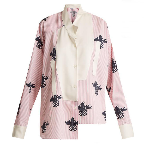 新作すぐ届く Striped&floralコットンシャツ Tシャツ カットソー ロエベ服コピー 新作すぐ届く Striped&floralコットンシャツ Tシャツ カットソー ロエベ服コピー