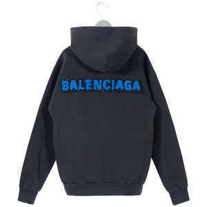 バレンシアガ パーカー コピー フーディー バックロゴ ブラック518250 TAV50 1000 バレンシアガ パーカー コピー フーディー バックロゴ ブラック518250 TAV50 1000