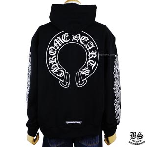 ◆早い者勝ち◆Chrome Hearts クロムハーツパーカー コピー ホースシュー&amp;フローラルクロス