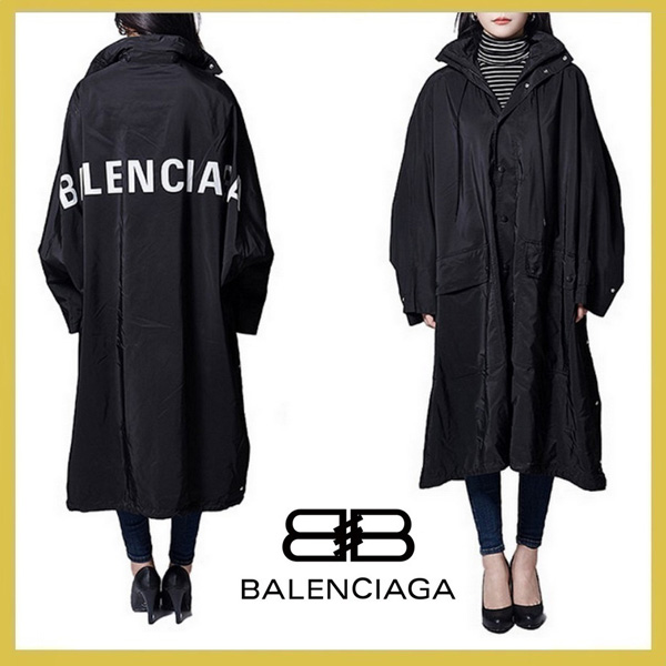 バレンシアガ★パロディオペラ・コピーレインコート back logo opera rain coat black バレンシアガ★パロディオペラ・コピーレインコート back logo opera rain coat black