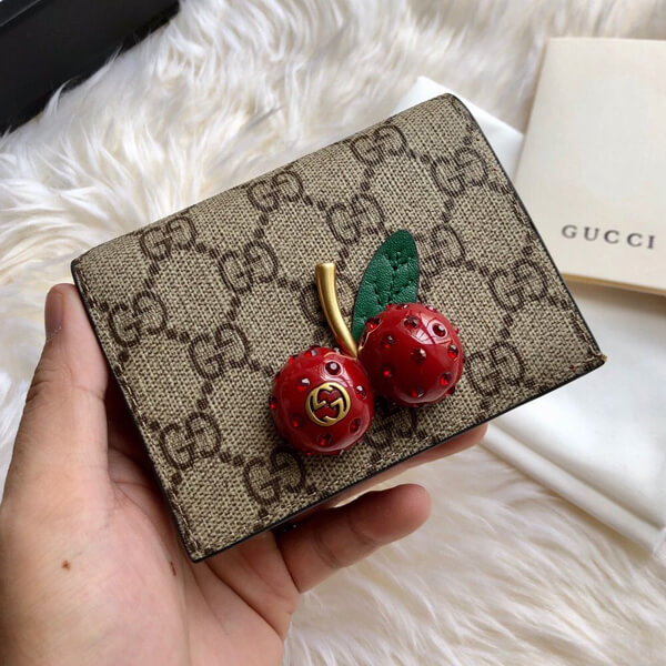 超可愛★グッチ さくらんぼ 財布 コピー★かわいいチェリー GGスプリーム キャンバス カードケース(コイン&紙幣入れ付き) 超可愛★グッチ さくらんぼ 財布 コピー★かわいいチェリー GGスプリーム キャンバス カードケース(コイン&紙幣入れ付き)