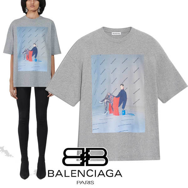 バレンシアガ tシャツ 偽物 518217TAV458023 バレンシアガ フォトシュート オーバーサイズ トップス バレンシアガ tシャツ 偽物 518217TAV458023 バレンシアガ フォトシュート オーバーサイズ トップス