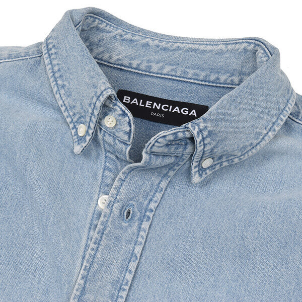 バレンシアガ ロゴ デニムシャツ スーパーコピー バレンシアガ 509349 TYE24 メンズモデル バレンシアガ ロゴ デニムシャツ スーパーコピー バレンシアガ 509349 TYE24 メンズモデル
