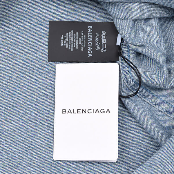 バレンシアガ ロゴ デニムシャツ スーパーコピー バレンシアガ 509349 TYE24 メンズモデル バレンシアガ ロゴ デニムシャツ スーパーコピー バレンシアガ 509349 TYE24 メンズモデル
