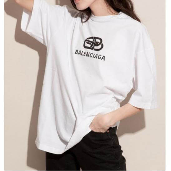 バレンシアガ tシャツ 激安 バレンシアガ New BB Mode オーバーサイズTシャツ☆ バレンシアガ tシャツ 激安 バレンシアガ New BB Mode オーバーサイズTシャツ☆