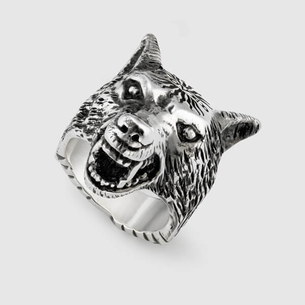 グッチ リング コピー グッチ★ウルフヘッド シルバー リング 476900 J8400 0701 グッチ リング コピー グッチ★ウルフヘッド シルバー リング 476900 J8400 0701