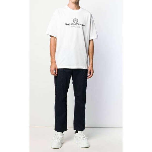 バレンシアガ tシャツ 偽物 バレンシアガ tシャツ ロゴ LOGO T-SHIRT 594579TGV609000 バレンシアガ tシャツ 偽物 バレンシアガ tシャツ ロゴ LOGO T-SHIRT 594579TGV609000