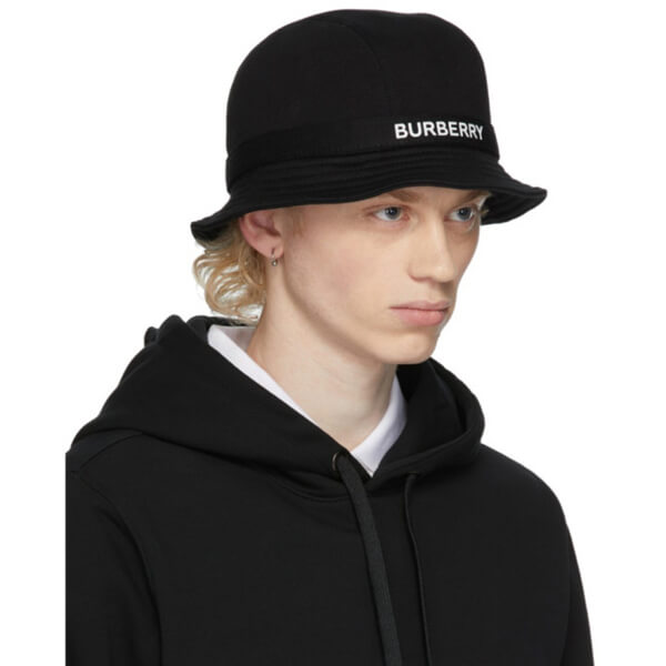 【BURBERRY】バーバリー キャップ コピー ロゴプリント コットンジャージー バケットハット 【BURBERRY】バーバリー キャップ コピー ロゴプリント コットンジャージー バケットハット