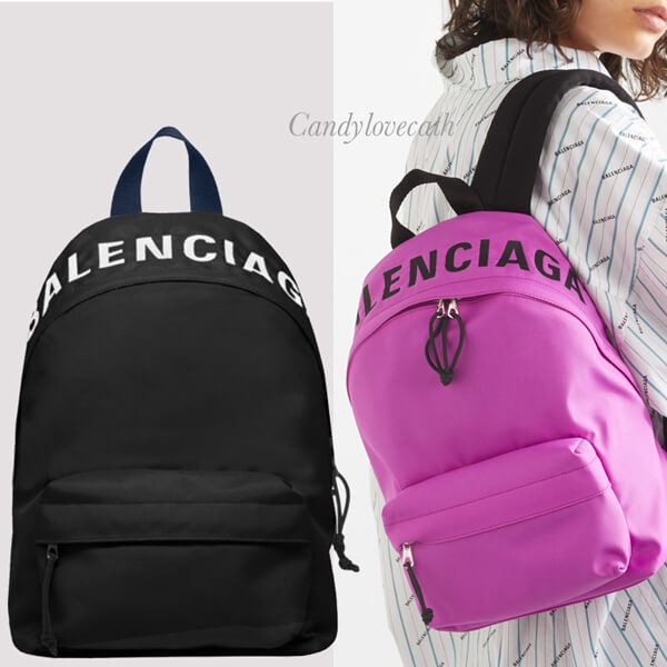 バレンシアガ リュック コピー 刺繍ロゴ入りナイロン素材のバックパック バレンシアガ ウィール S サイズ バレンシアガ リュック コピー 刺繍ロゴ入りナイロン素材のバックパック バレンシアガ ウィール S サイズ