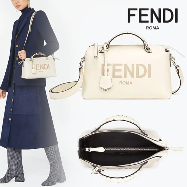 フェンディ バイザウェイ 偽物 バッグ by the way MEDIUM ホワイト レザー トップケース フェンディ バイザウェイ 偽物 バッグ by the way MEDIUM ホワイト レザー トップケース