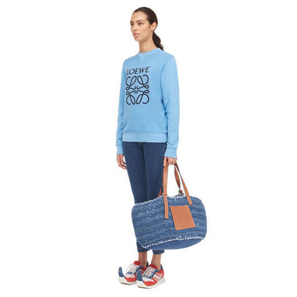 ロエベ トレーナー 偽物_women/Anagram Sweatshirt スウェット/ブルー ロエベ トレーナー 偽物_women/Anagram Sweatshirt スウェット/ブルー