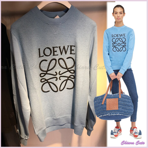 ロエベ トレーナー 偽物_women/Anagram Sweatshirt スウェット/ブルー ロエベ トレーナー 偽物_women/Anagram Sweatshirt スウェット/ブルー